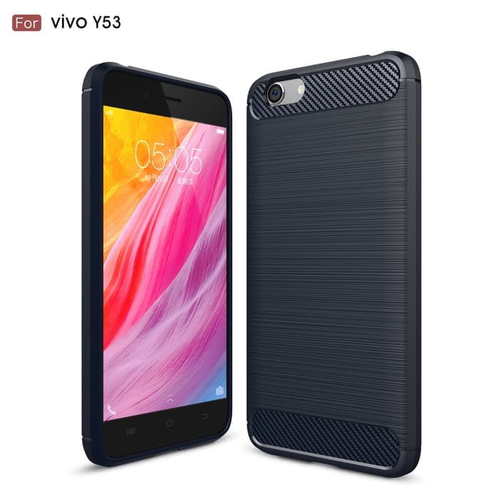 CASE SLIM FIT CARBON IPAKY VIVO Y53 2017 SOFTCASE - FA