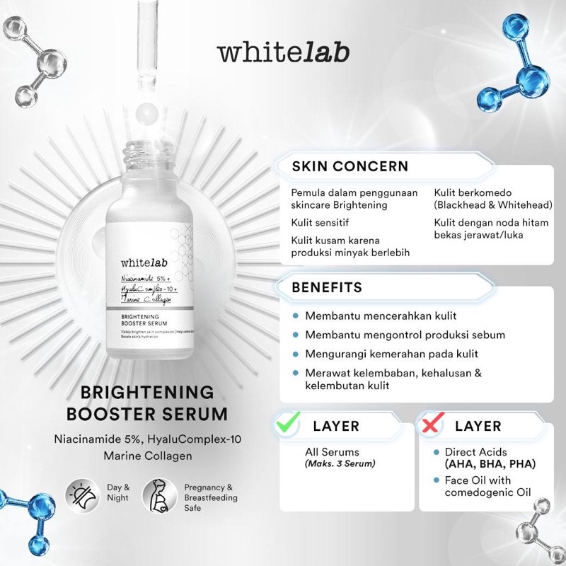 Whitelab N5-Dose+ Brightening Serum. (Booster Serum - Niacinamide 5%) - Whitelab Surabaya