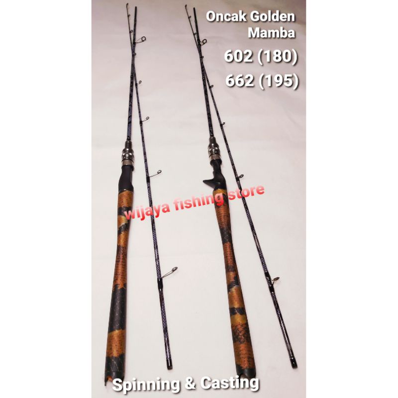 joran Spinning atau Casting ONCAK GOLDEN MAMBA 602 (180) dan 662 (195)