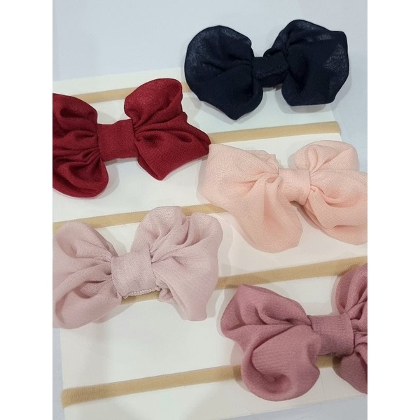 (pimenova) Headband pita warna warni / Headband nylon lembut