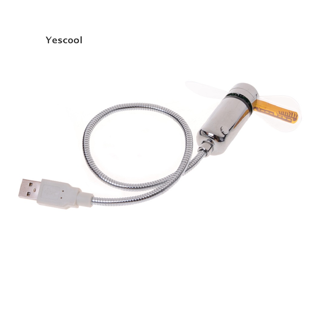 Yeskipas Angin Usb Mini Flexible Dengan Lampu LED