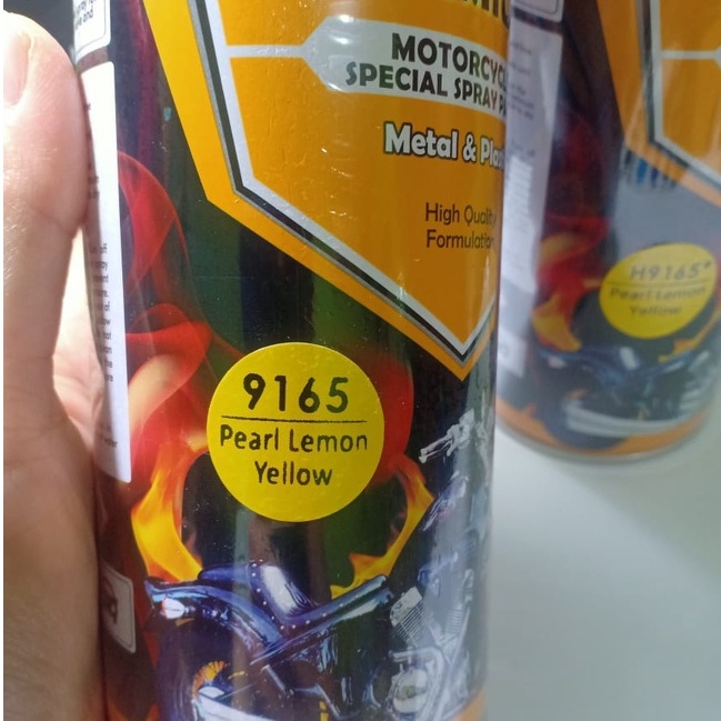 DITON Premium Pilok Pilox Cat Semprot - H9165* Pearl Lemon Yellow / 9165 Kuning Lemon Metalik (400cc)