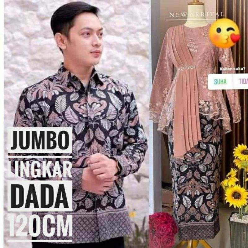 Batik Couple Kebaya Amalia Tunangan Lebaran Wisuda Seserahan Lamaran Modern