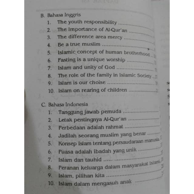 Basar Murah Contoh Pidato Masa Kini Pidato 3 Bahasa Arab Inggris Indonesia Shopee Indonesia