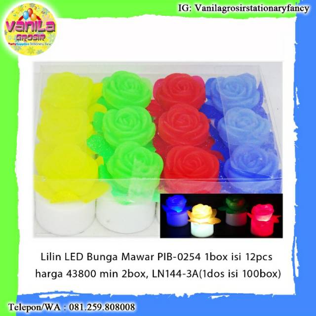 LILIN LED / LILIN LED BUNGA / LILIN ELEKTRIK / LILIN BUNGA / SMOKELES
