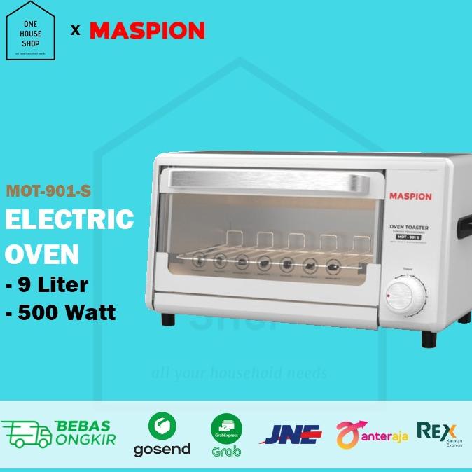 Electric Oven Toaster Listrik 9 Liter Low 500 Watt Maspion Mot 901S