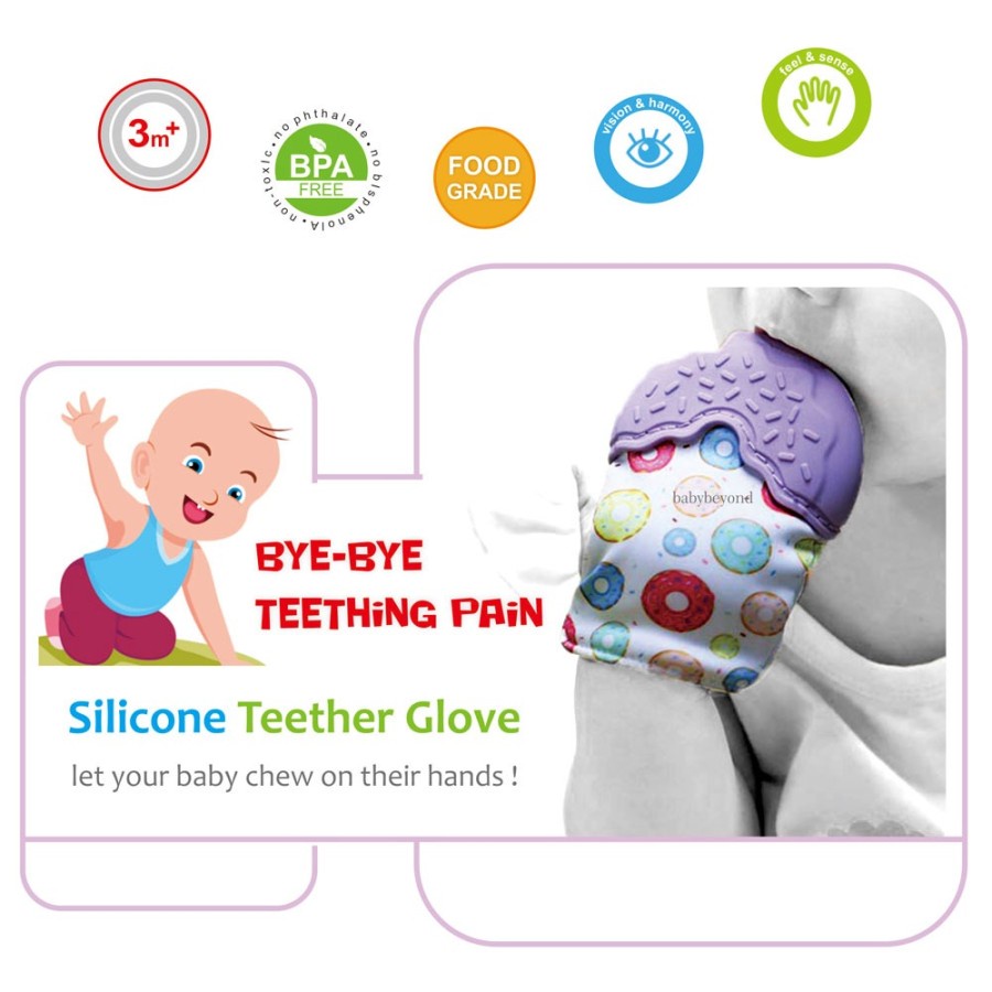 BABY BEYOND SILICONE TEETHER GLOVE / BB1044