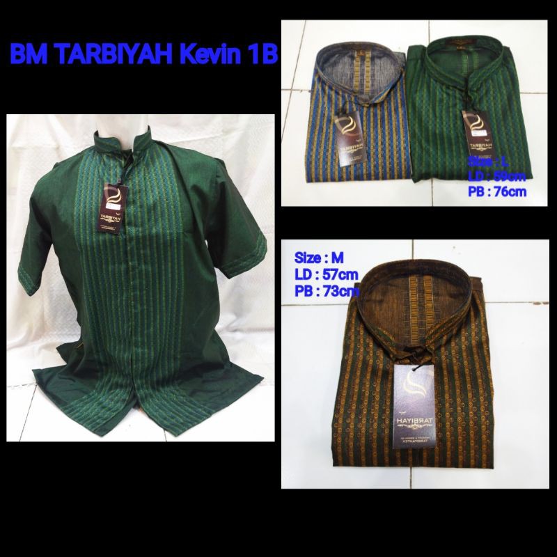 Baju Koko Tarbiyah Kevin 1B Lengan Pendek