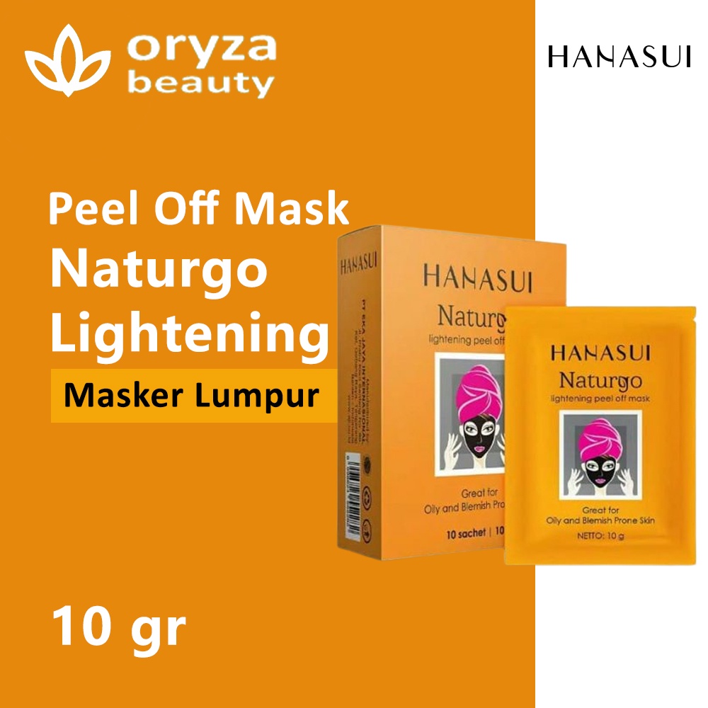 Masker Hanasui Naturgo Black BPOM Ori Masker Lumpur Hitam