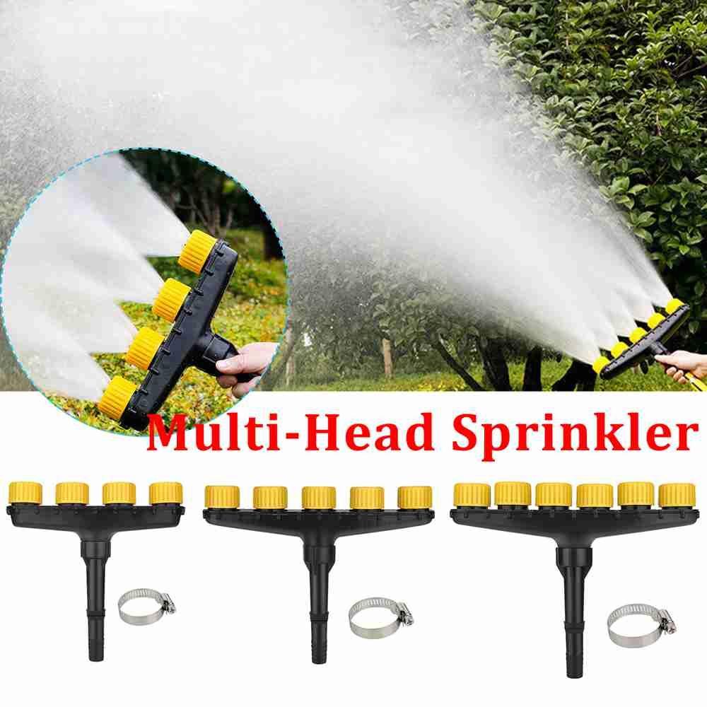 Solighter Multi-Head Sprinkler Perlengkapan Berkebun Atomizer Nozzle Semprotan Penyiraman Cakupan Area Besar