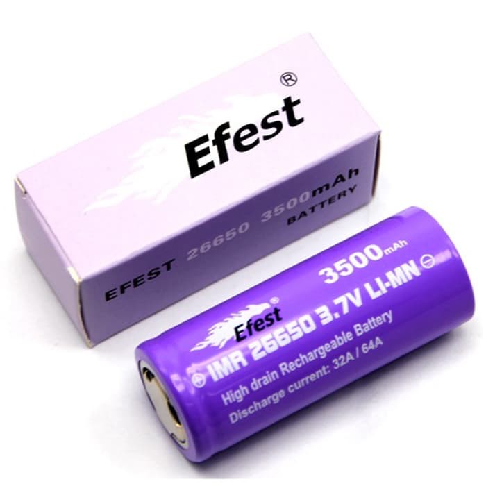 Efest Purple IMR 26650 Li-Mn Battery 3500mAh