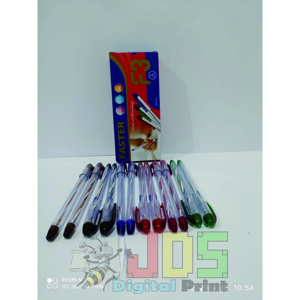 

Bolpoin / pen / pulpen Faster F3 warna hitam