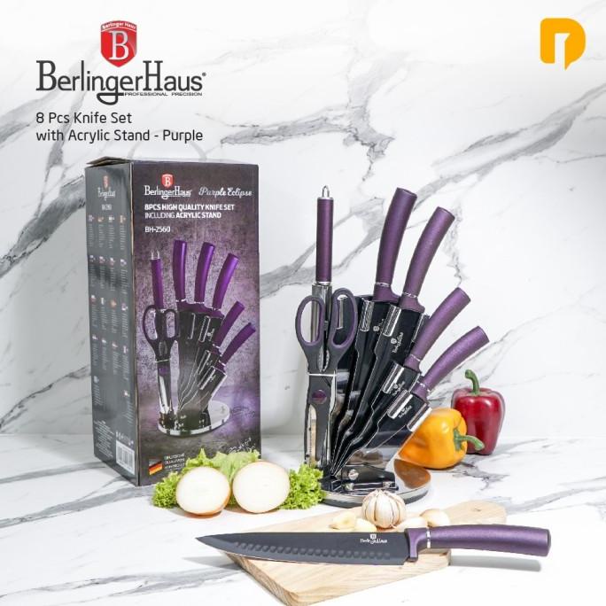 

Berlinger Haus Knife Set 8 Acrilic Stand/Set Pisau Hildawatimore