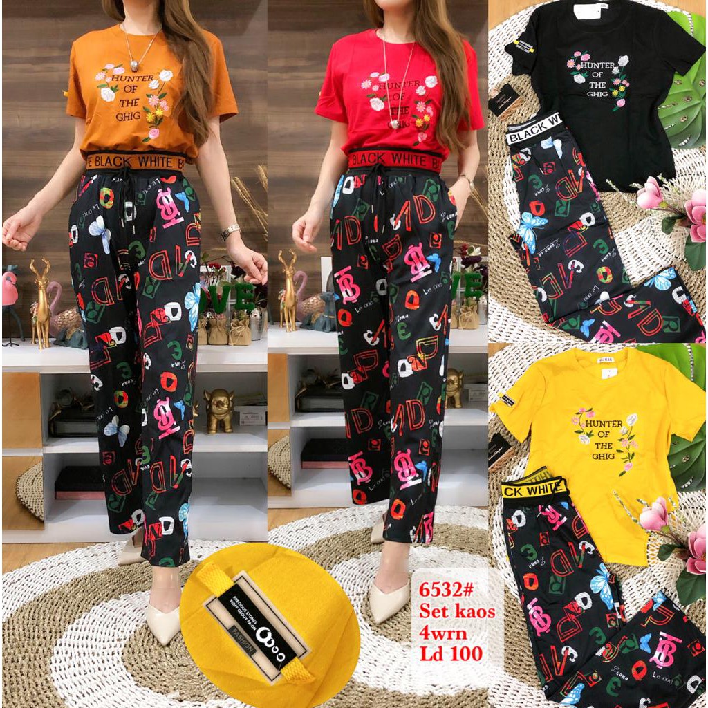 Stelan kaos wanita LV 6532