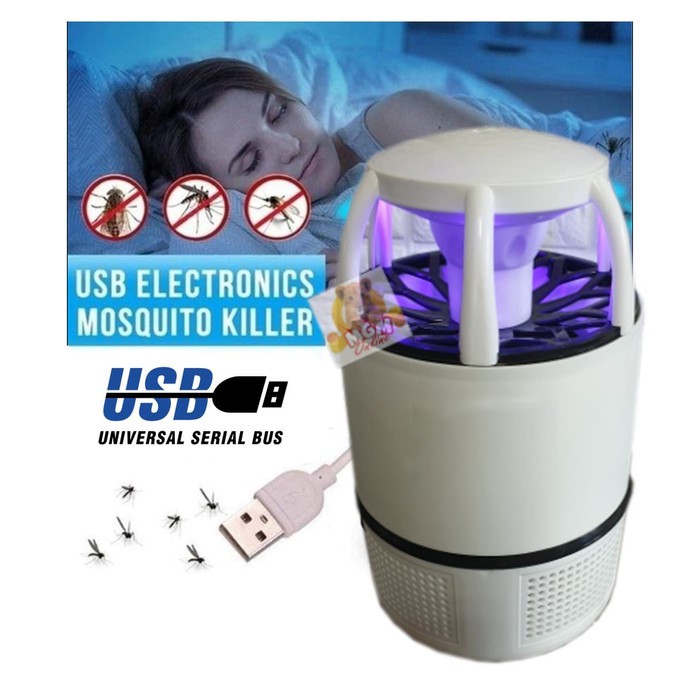 USB perangkap nyamuk lalat (UV Light) electric Mosquito killing lamp