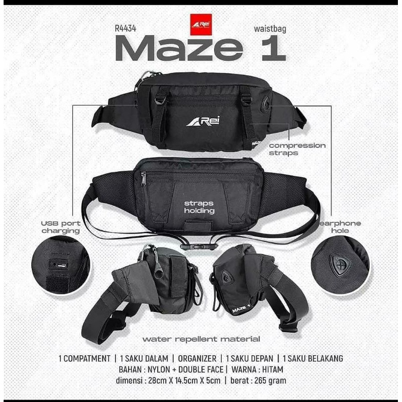 Tas Pinggang /Waistbag Maze 1 Arei
