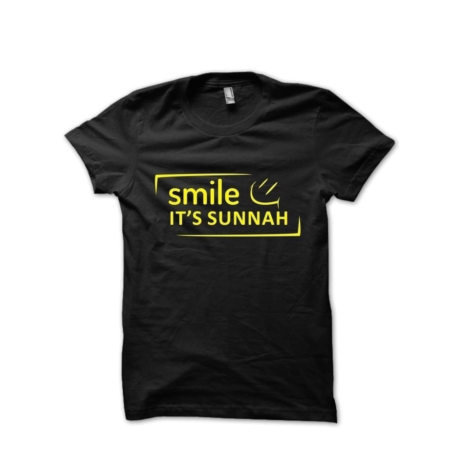 Kaos Tshirt Baju Combed 30S Distro Smile Its Sunnah