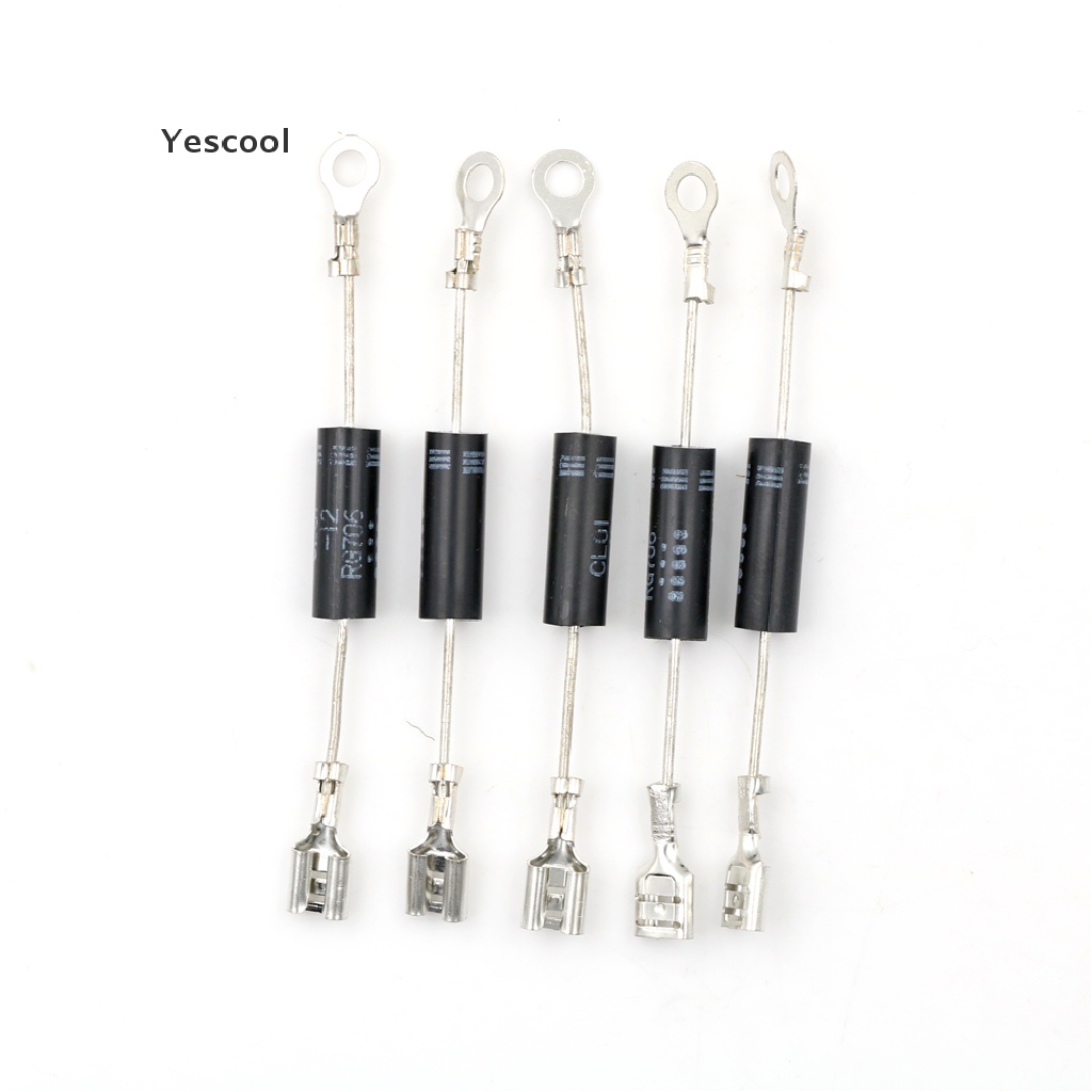 Yescool 5pcs Dioda Rectifier Tegangan Tinggi CL01-12 Untuk Microwave / Oven