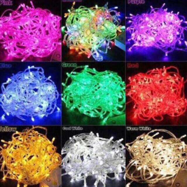 Grosir - L014 (WARNA BARU) Lampu Hias Natal 100 LED / Tumblr Light 10 Meter + Sambungan Female