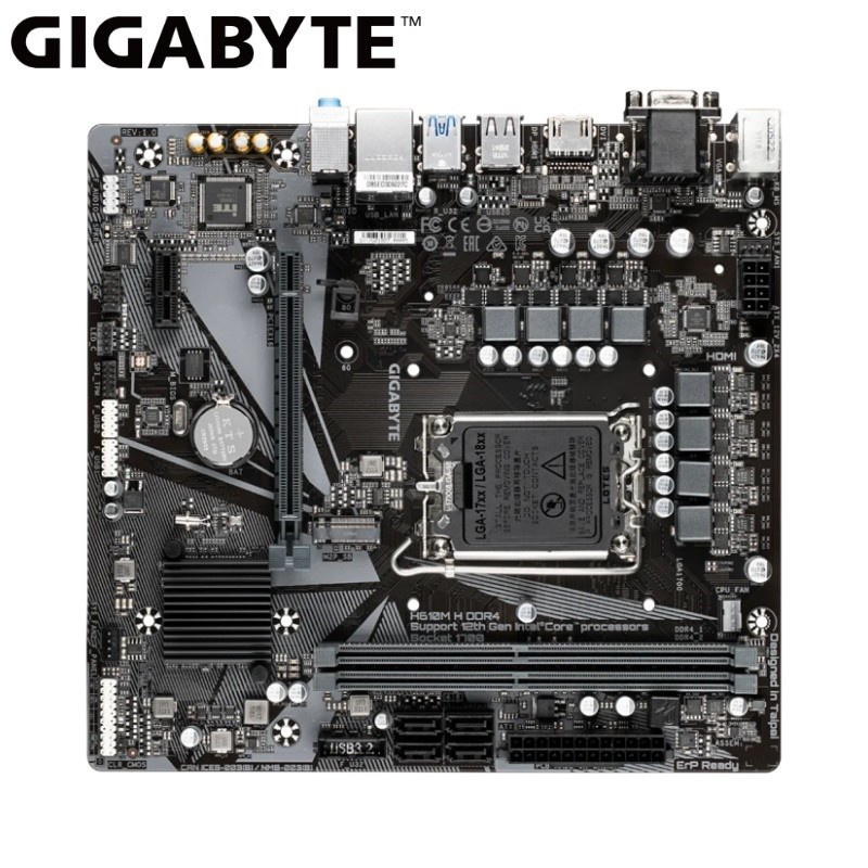 Gigabyte H610M-H DDR4 (LGA1700, H610, DDR4, USB3.2, SATA3)