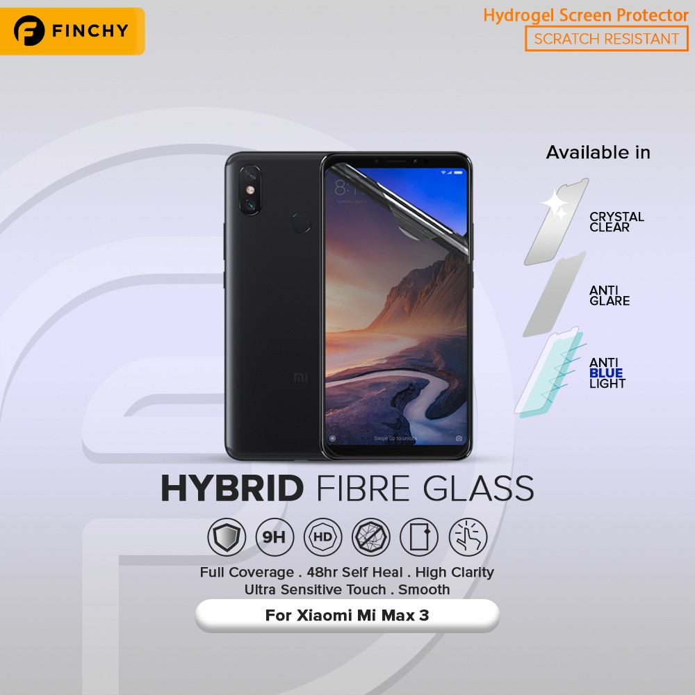 FINCHY Xiaomi Mi Max 3 Hydrogel Premium Screen Protector - Front