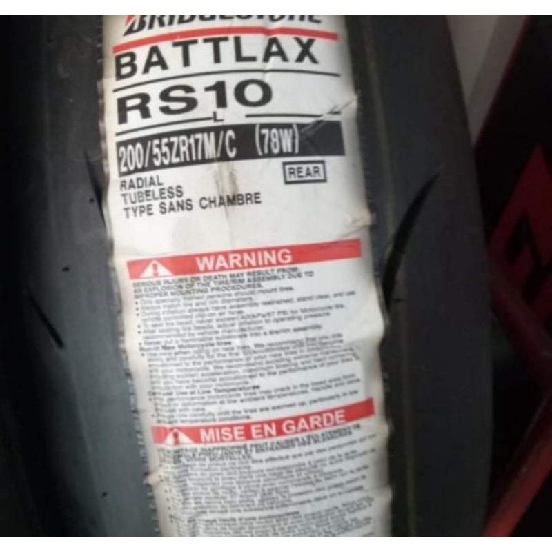 ban luar battlax rs-10 ukuran 200/55-17 ban tubeless