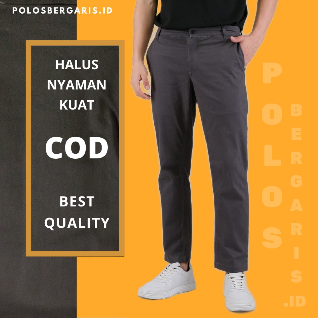 Celana Panjang Chino Pria Premium Murah Shopee Indonesia Celana Panjang Chino Pria Premium Murah Shopee Indonesia