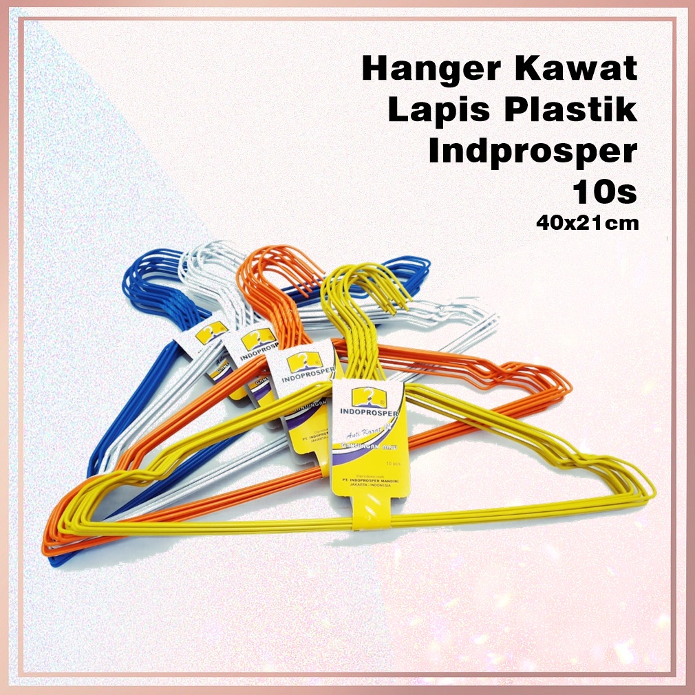 Hanger Kawat/Gantungan Baju Warna 10's