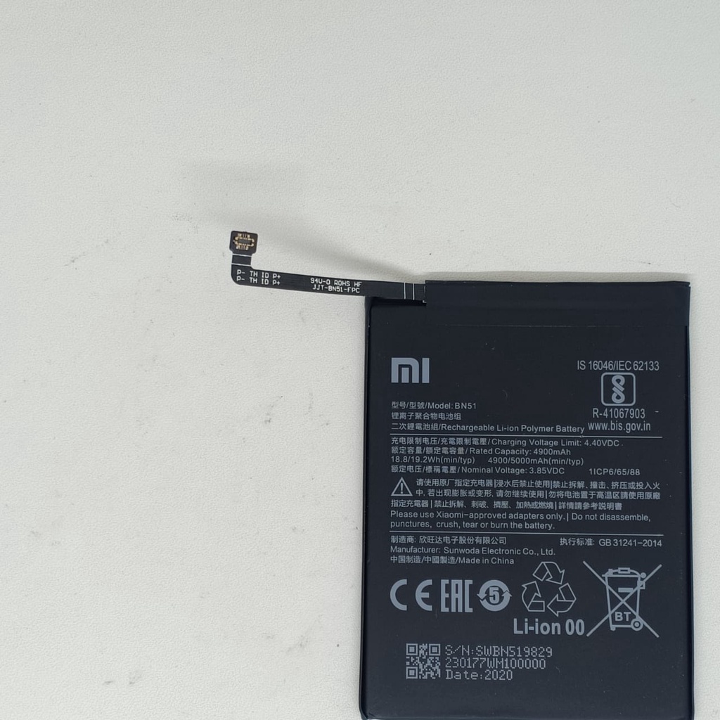 Baterai Xiaomi Redmi 8 Redmi 8A BN51 Batre Batere Battery