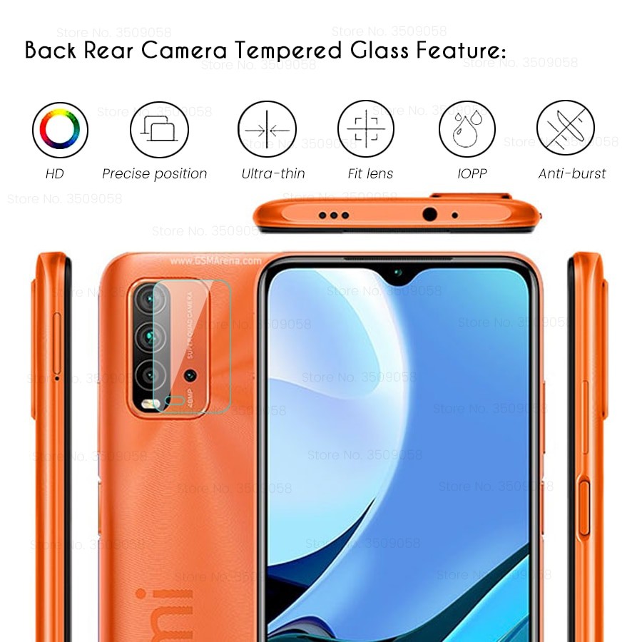 Case Xiaomi Redmi 9T 2021 Premium Casing + Tempered Glass Layar Clear dan Tempered Glass Camera