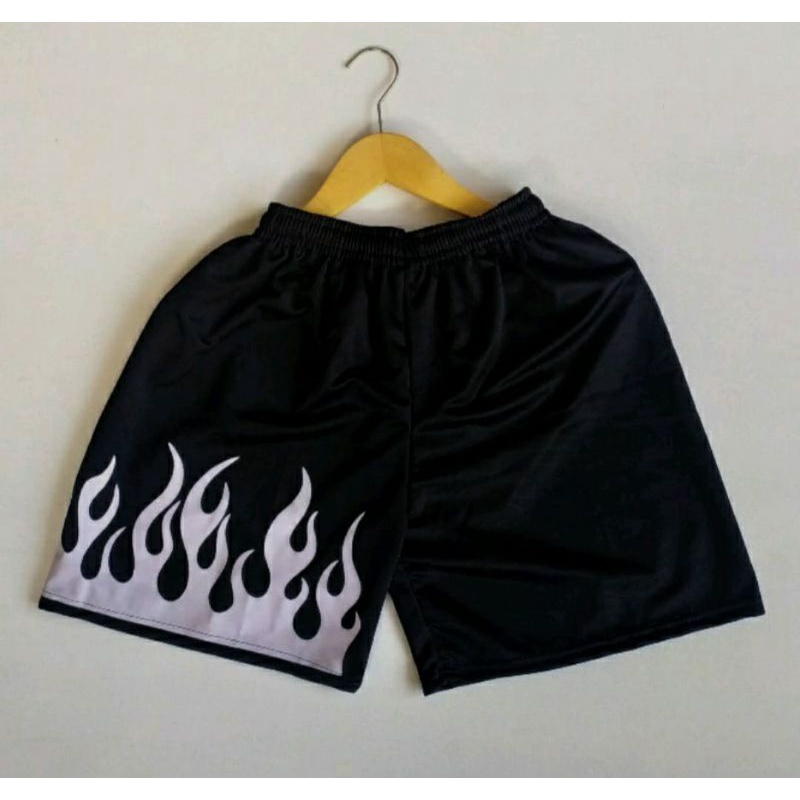 (1kg=8pcs) Celana Pendek Boxer Pria Wanita Bokser Pants Cowok Cewek Unisex Surfing Api Onfire