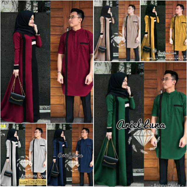 COUPLE ARIELLUNA MOSCREP GAMIS COUPLE LEBARAN MURAH