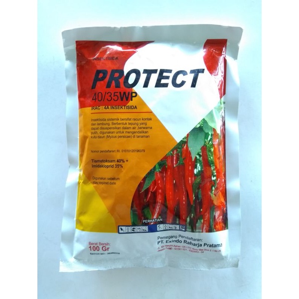 Insektisida PROTECT 100gram, obat pembasmi hama kutu putih,kutu kebul,thrips,lalat buah