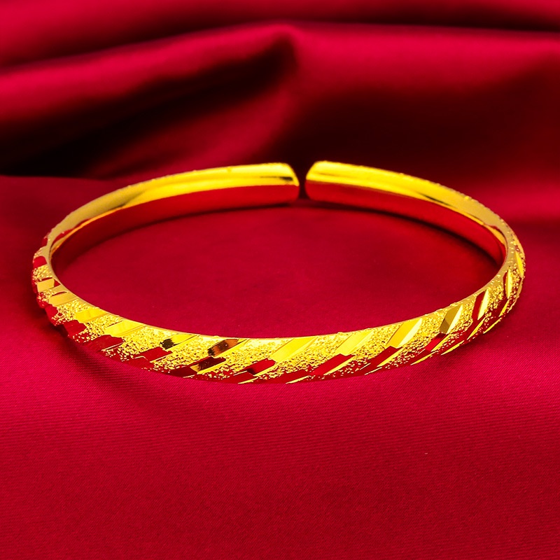 Goldkingdom Perhiasan Fashion Emas Asli Kadar 375 Bangkok Aksesoris Ready Stock Baru Bintang Shower Berlian Adjustable Wanita Gelang