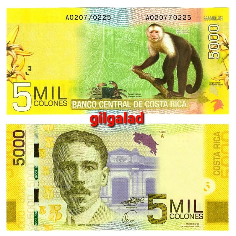 Costa Rica 5000 Colones 2009