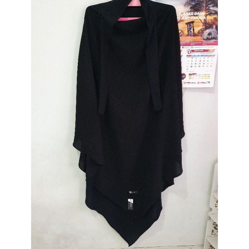 French Khimar Azzahra Jetblack PRELOVED