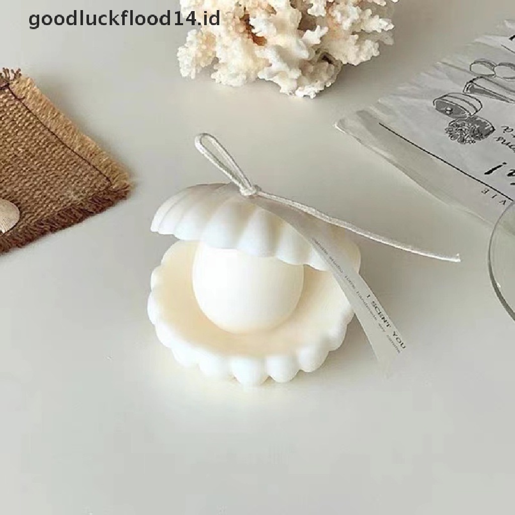 [OOID] Pearl Seashell Mold Soy Candle Making 3D Soap Cake Art Gifts Baking Decoration ID