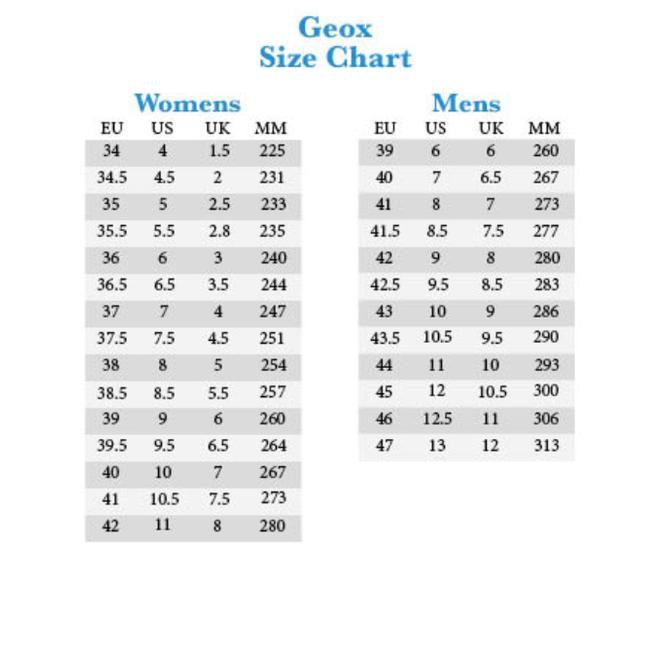geox size 40