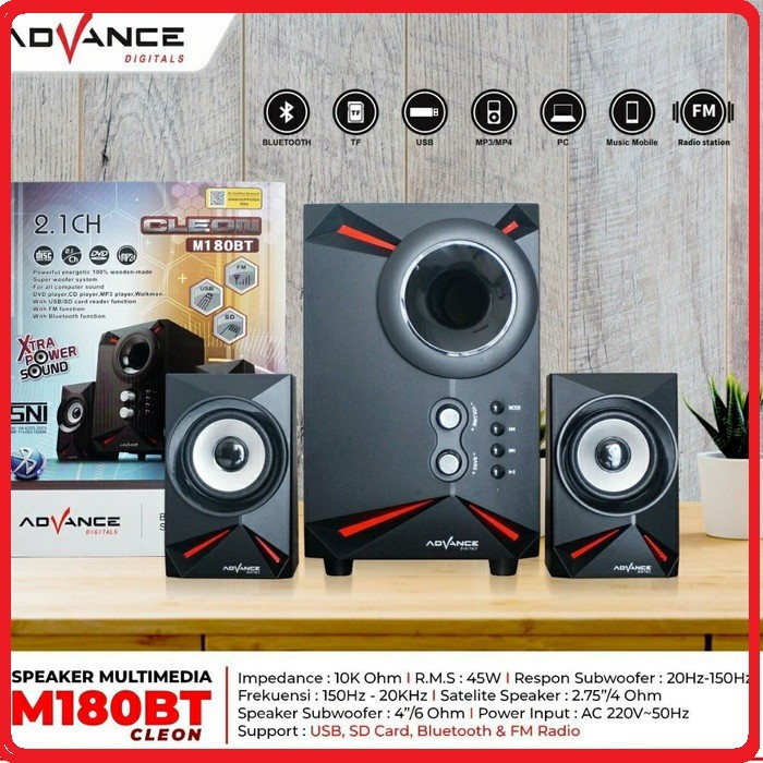 Advance Speaker aktif M180BT Cleon bluetooth speaker multimedia