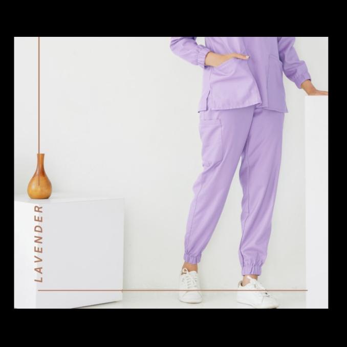 [LVIN] Baju OKA Joger Lengan Panjang Bold / Baju Jaga / Set Baju OK