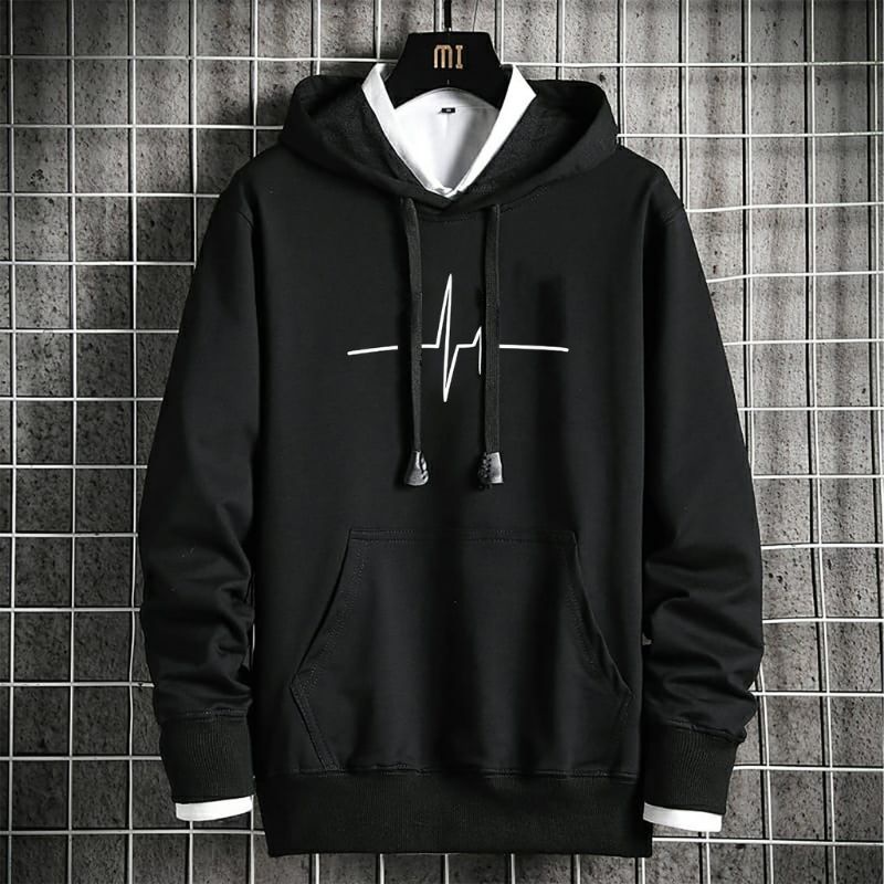 Sweater Hoodie Detak Jantung / Hoodie Cowok Cewek / size M - XXL