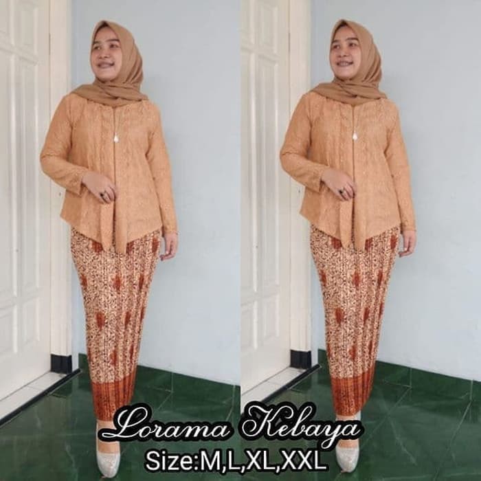 stelan kebaya brukat floy rok plisket terlarisss