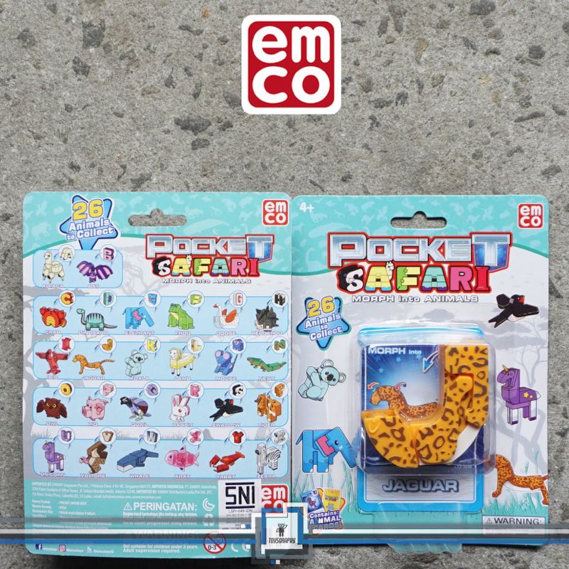 Emco Pocket Safari JAGUAR Letter J Morphers Robot Animal