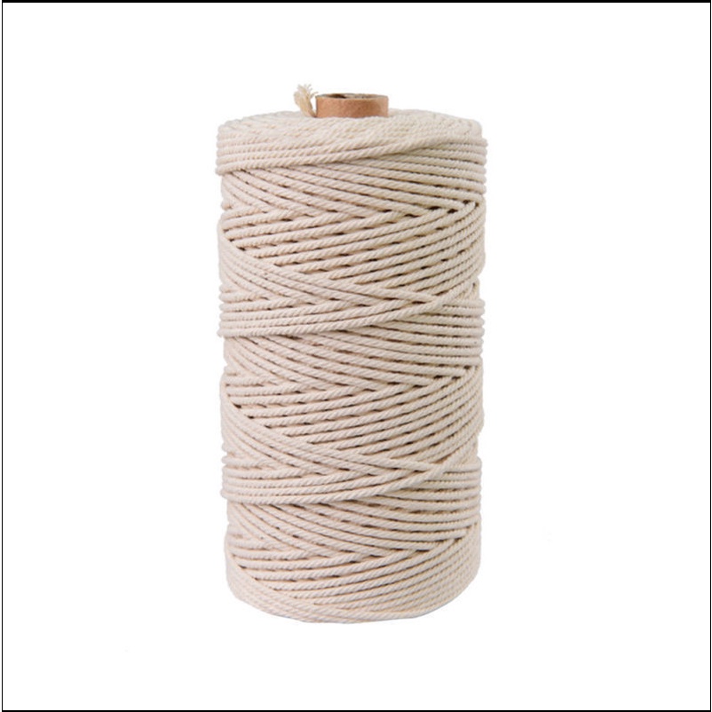 Tali Macrame Katun Natural 4mm kemasan 500gr