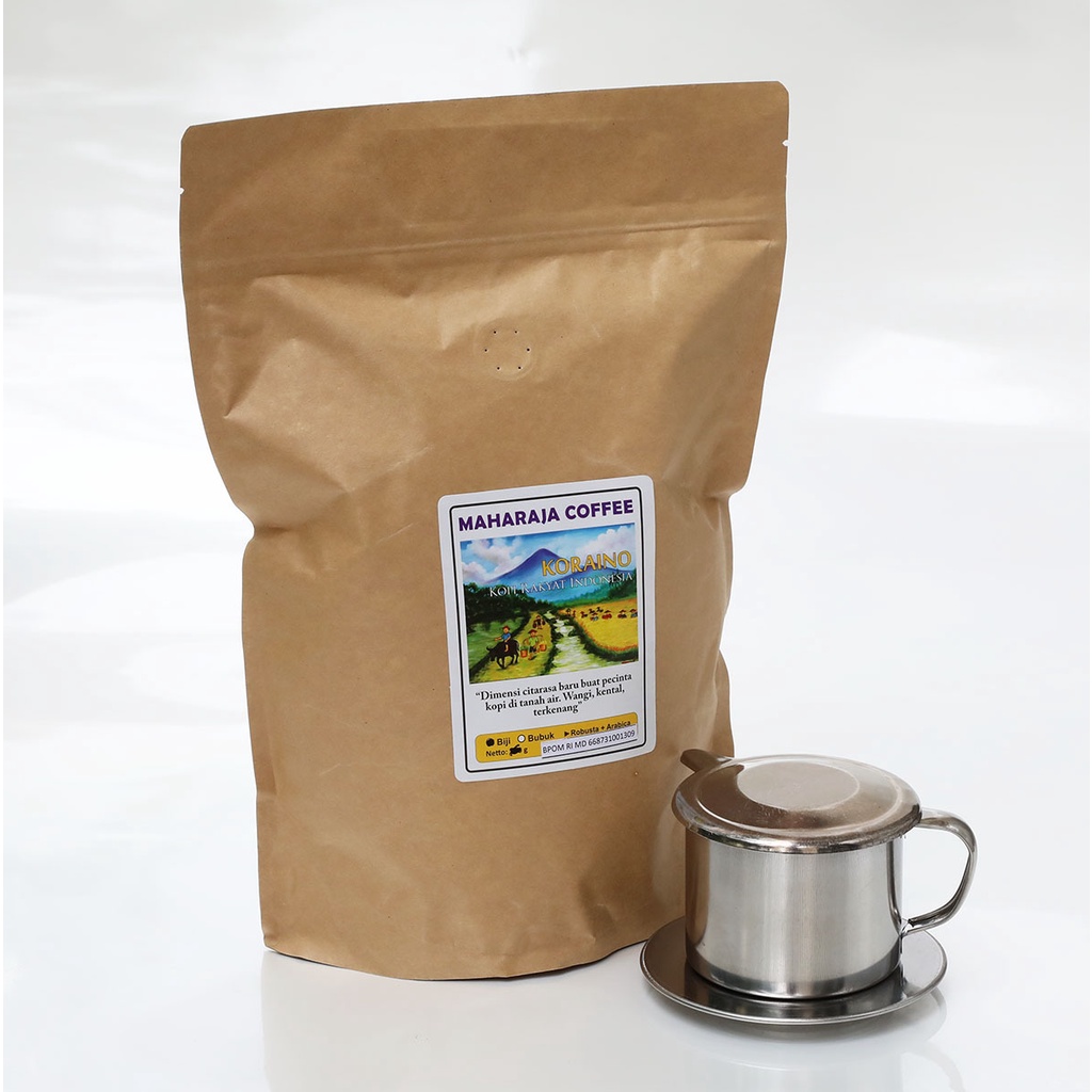 

Kopi Blend KORAINO Paket Econo 500g + Bonus Vietnam dripper