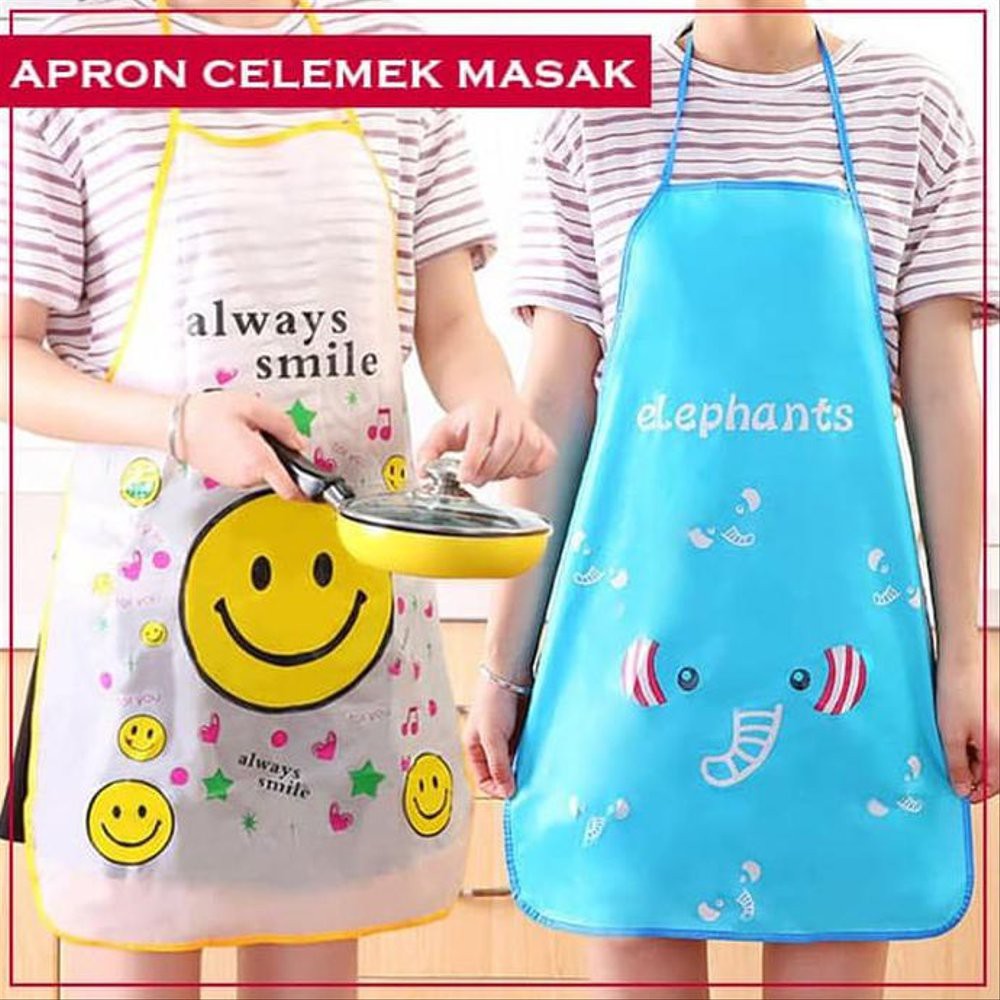 Celemek Dapur / Celemek Apron Karakter Kartun Lucu Anti Air Water Proof