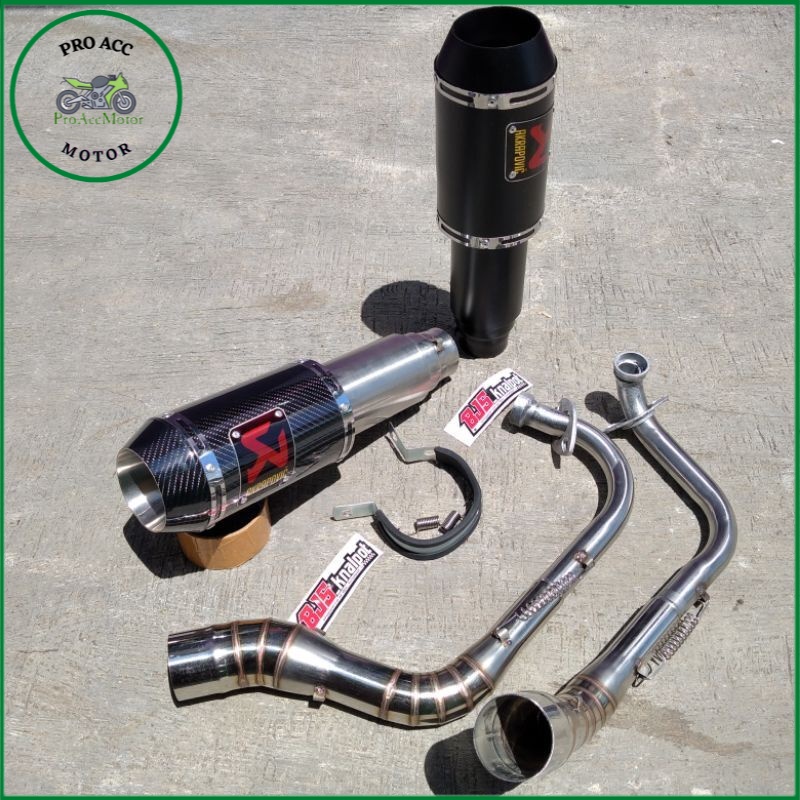 TERBARU knalpot Akrapovic nmax Aerox 155 Vario beat scoopy new all metik