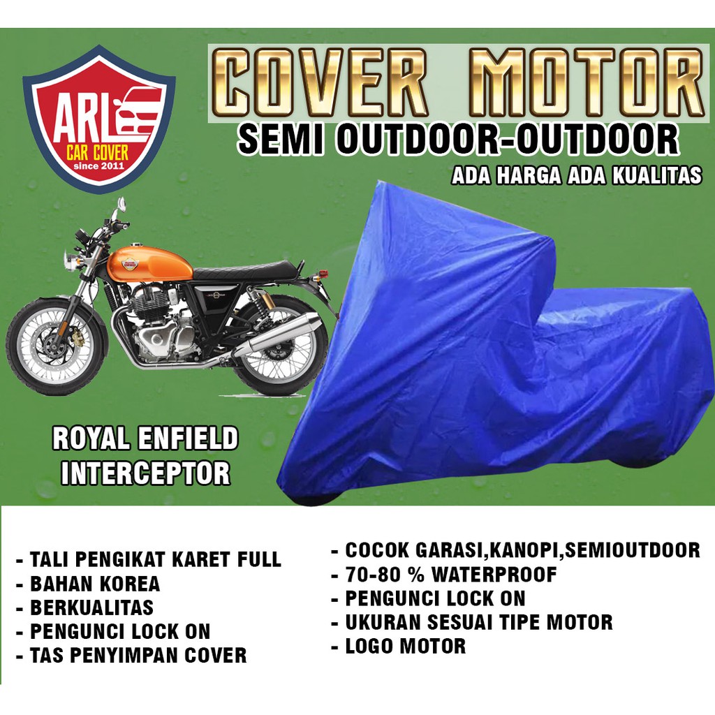 Royal Enfield Interceptor Cover Motor Berkualitas Aksesoris Motor