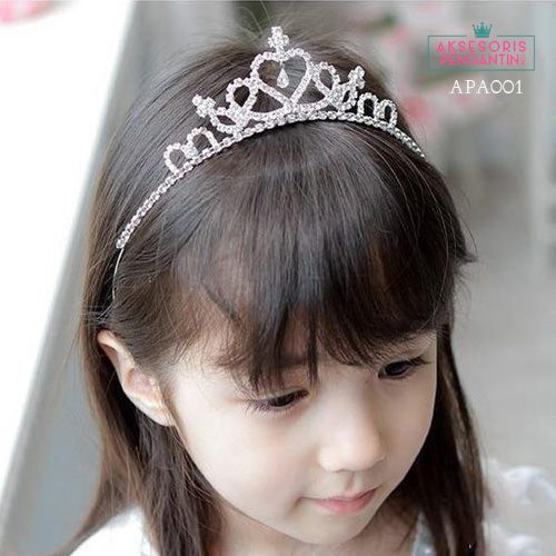 [READY STOCK] MAHKOTA ANAK TIARA PENGANTIN AKSESORIS WEDDING SILVER APA001