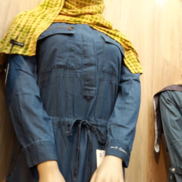 Gamis Denim ziper Original by le couture